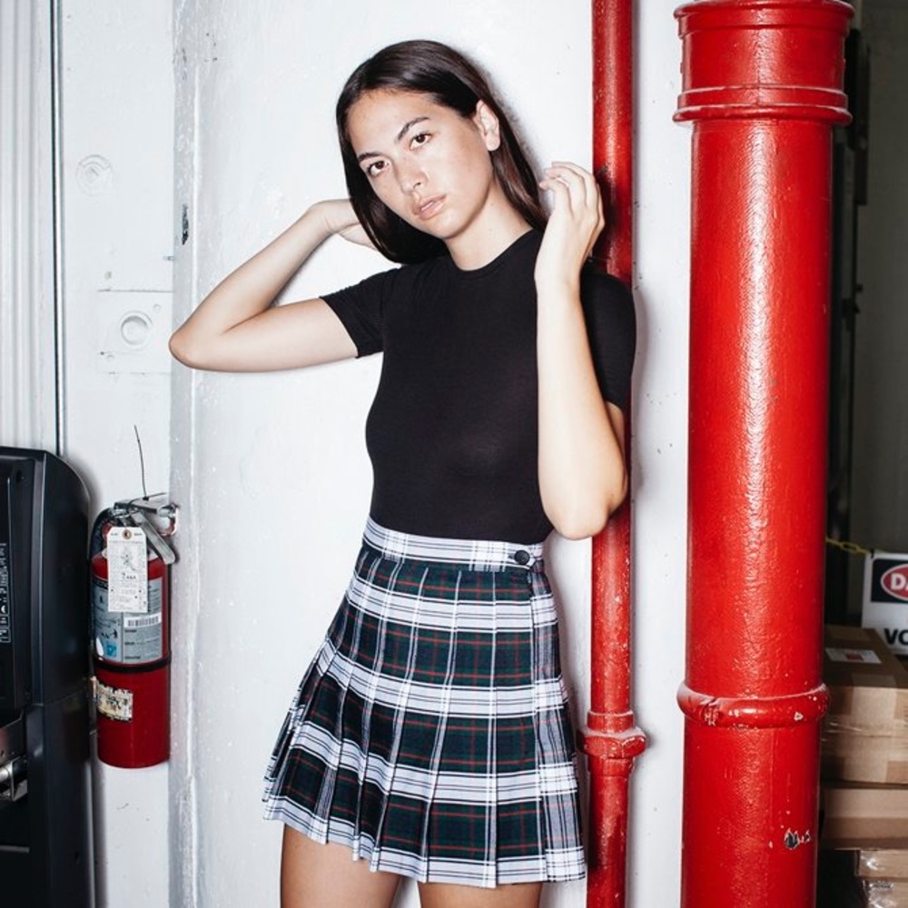 American Apparel Plaid Skirt
